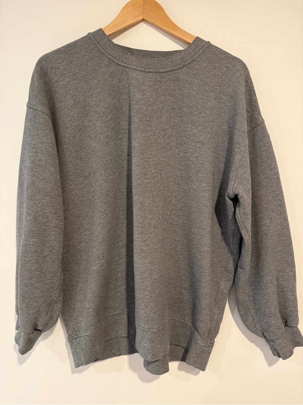 Women’s Lululemon Perfectly Oversized Crewneck Sweatshirt - Grey - Size 8